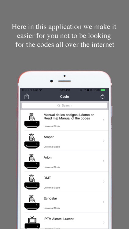 Universal Code (Code) Remote Control