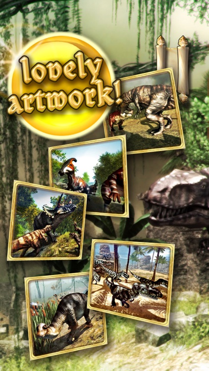 Dinosaurs walking with fun 3D puzzle game kids XL screenshot-3