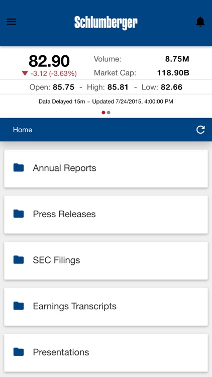 Schlumberger Investor Relations