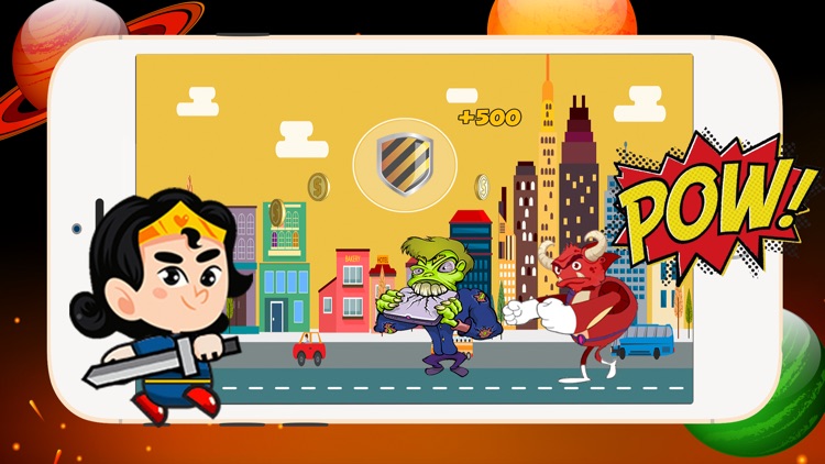 Wonder Woman Warrior Game girl runner fun fighting