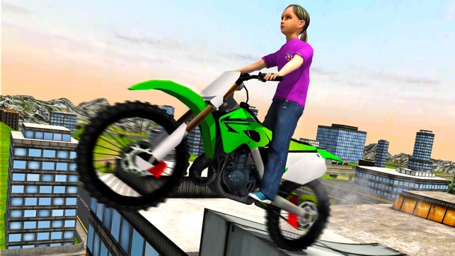 Kids MotorBike Stunt Rider - Rooftop Motorcycle 3D(圖5)-速報App