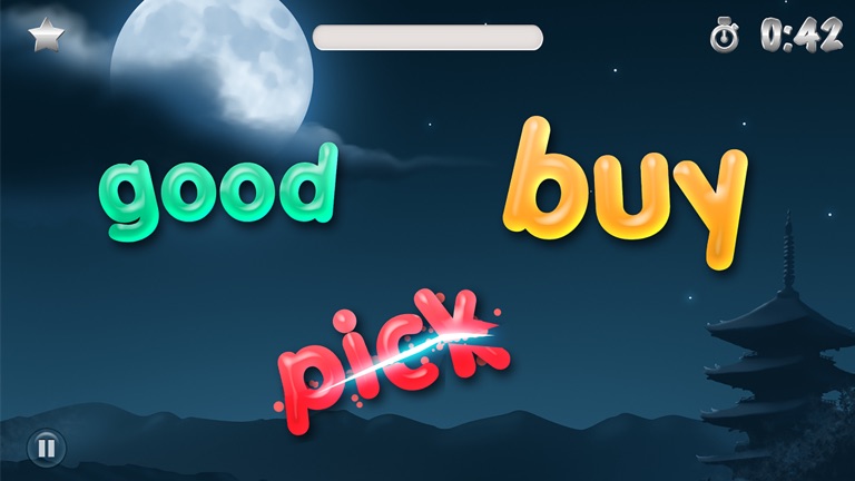 【图】Sight Words Ninja – Slicing Game to Learn to Read(截图2)