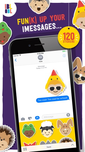 Ibbleobble Face Stickers for iMessage