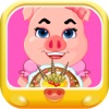粉红小猪做生日蛋糕 - iPadアプリ