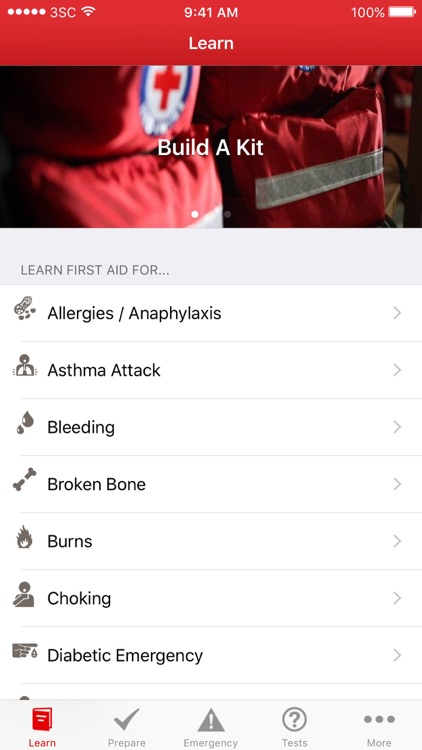 SVG Red Cross First Aid App