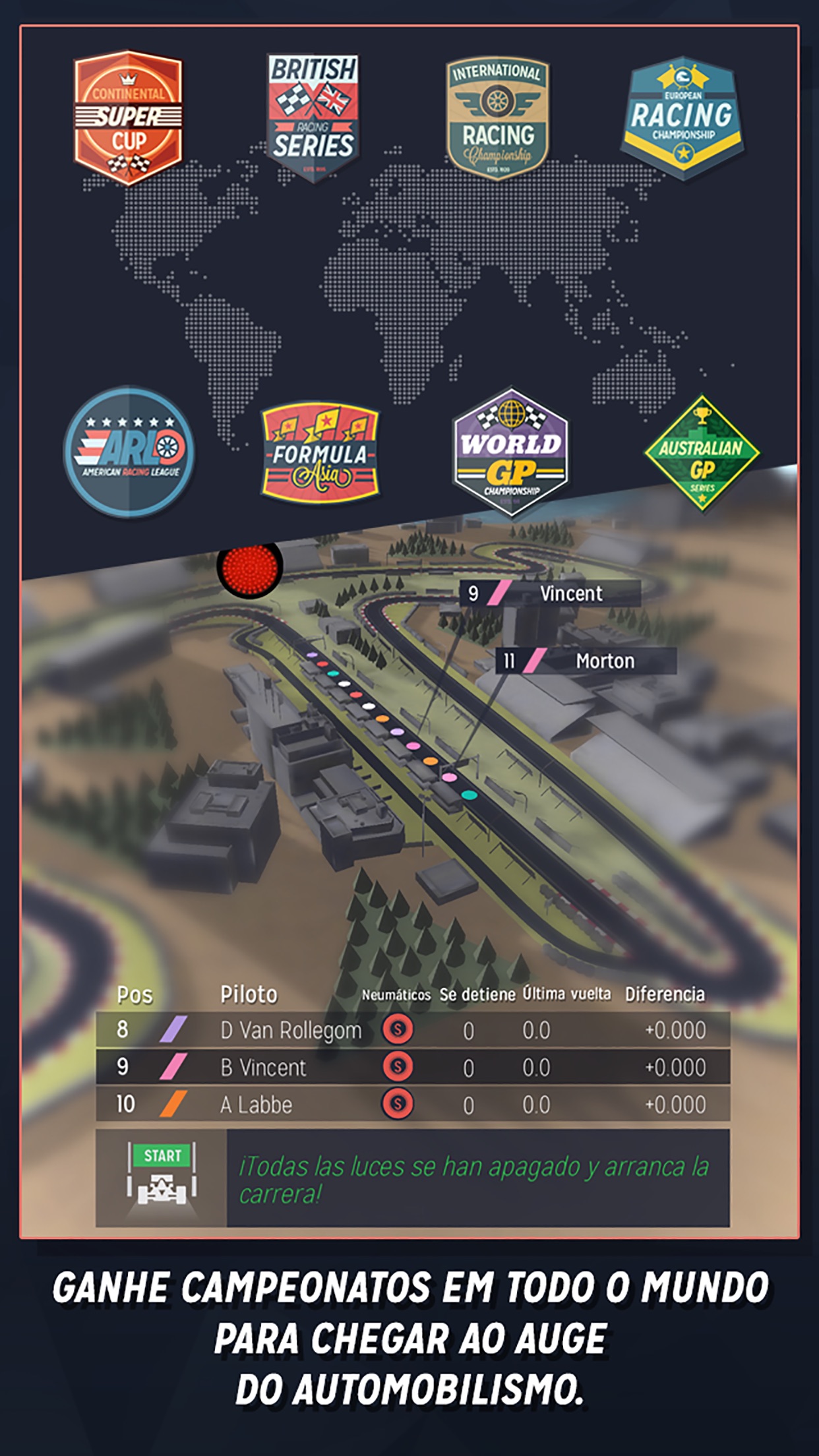 Screenshot do app Motorsport Manager Handheld