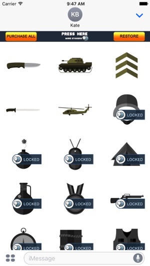 Army Soldiers Stickers for iMessage(圖3)-速報App