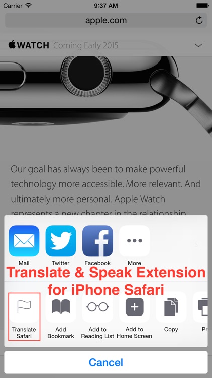 Translate for Safari screenshot-0