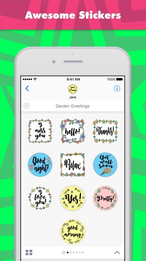 Garden Greetings贴纸，设计：jans(圖1)-速報App