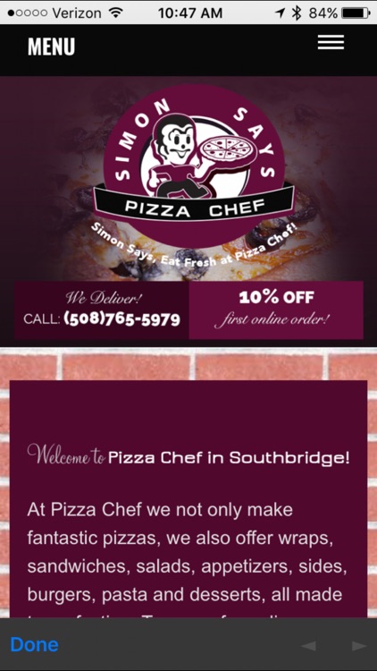 Pizza Chef Southbridge screenshot-3