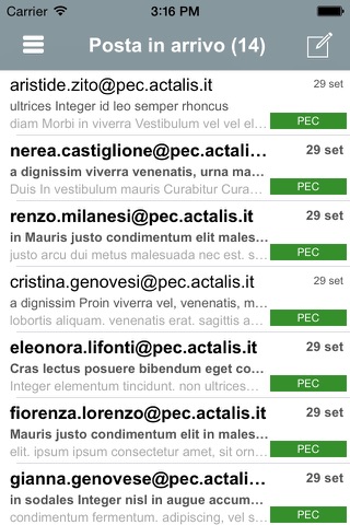 Actalis PEC Mobile screenshot 3