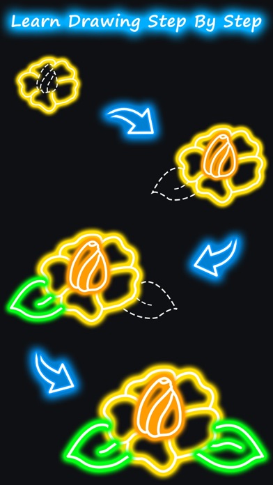 How to cancel & delete How to Draw Glow Flower Step by Step for Beginners from iphone & ipad 3