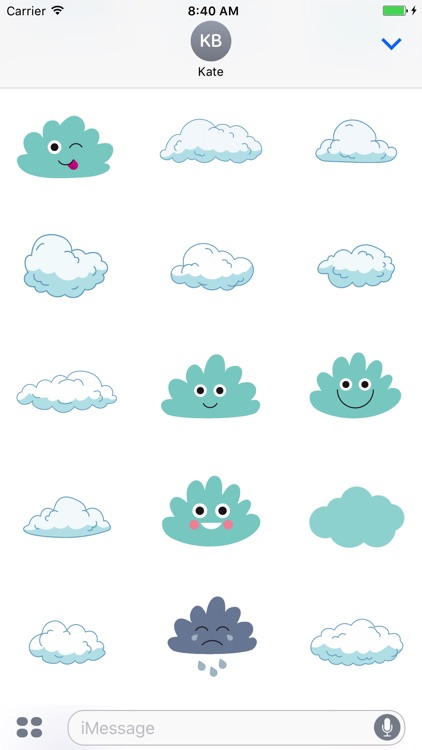 Animated Cute Cloud Stickers