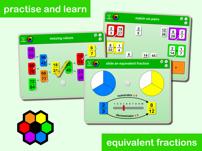 Practising equivalent fractions(圖1)-速報App