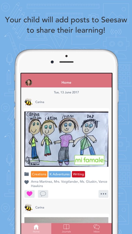 Seesaw Parent and Family