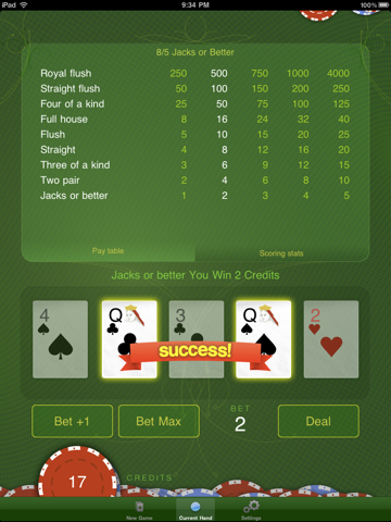 Moxie Poker screenshot 2