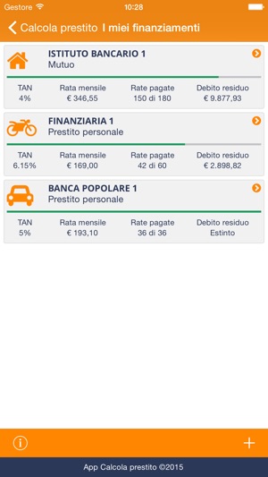 Calcola Prestito - I miei finanziamenti(圖1)-速報App