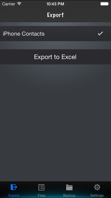 Contacts to Excelのスクリーンショット1 Contacts to Excelのスクリーンショット1