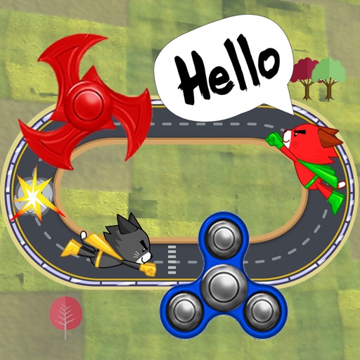 Fidget Spinner Dodge : Super Cat Racing Icon