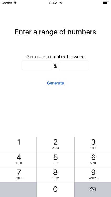 RGenerate - Random Number Generator