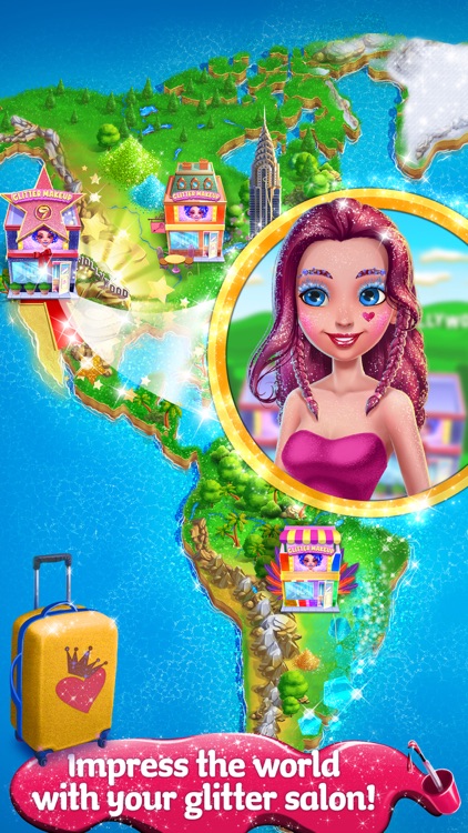 Glitter Makeup - Sparkle Salon Game for Girls screenshot-4