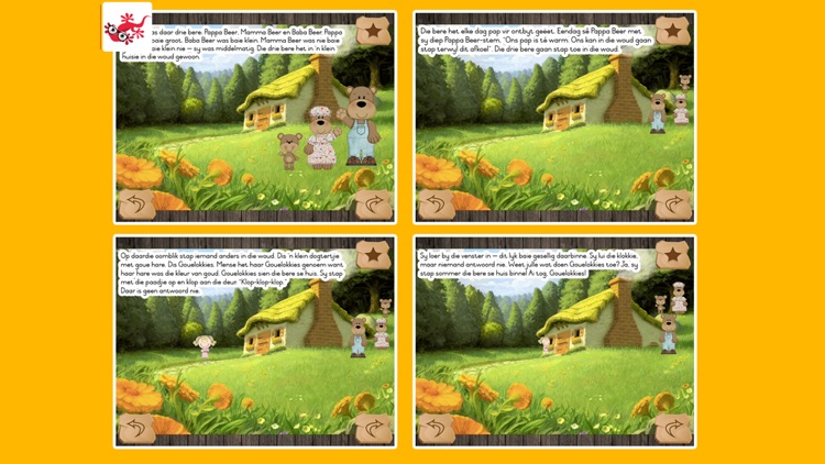 Gouelokkies en die drie beertjies kinderstorie