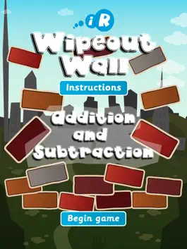 Game screenshot Wipeout Wall for iPad (Addition & Subtraction) mod apk