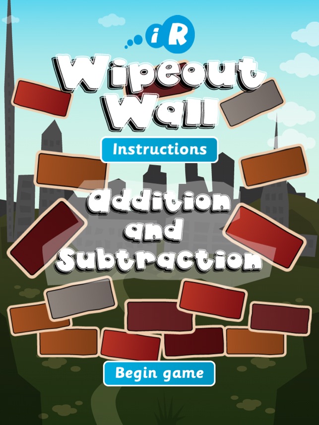 Wipeout Wall for iPad (Addition & Subtra