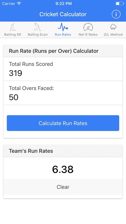 Cricket Score Calculator