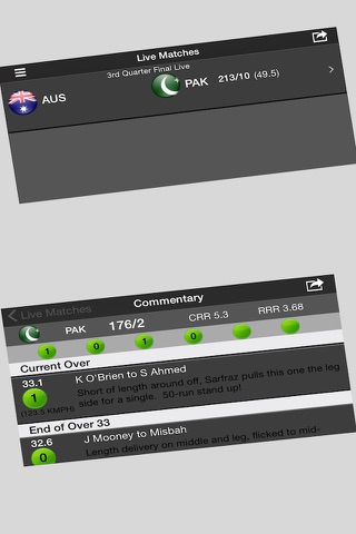 Live Cricket World Cup Score Odi T20 Test screenshot 3