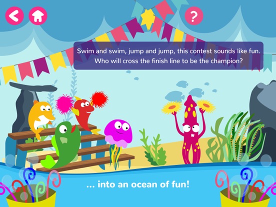 Math Tales Ocean: stories and games for kids iPad app afbeelding 5