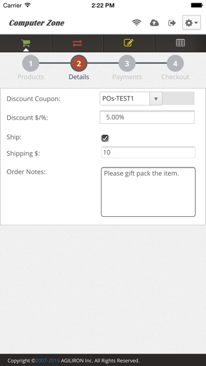 Agiliron POS | Point of Sale