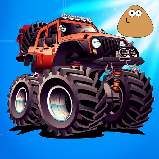 monster truck - pou racing iOS App