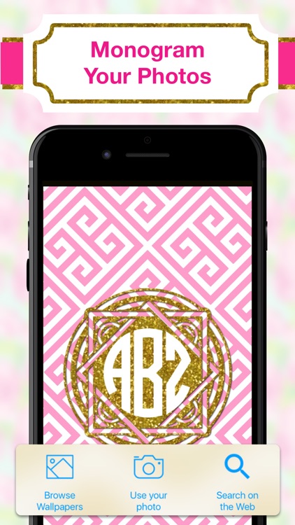 Monogram Luxe Wallpaper DIY Backgrounds