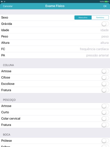 Preanesthetic Evaluation screenshot 2