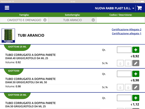 Nuova Rabbiplast App Vendite screenshot 2