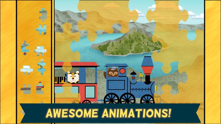 Train Games for Kids: Zoo Railroad Car Puzzles screenshot-3