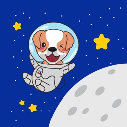 Astronaut Dog Stickers for iMessage