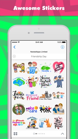 友誼的一天贴纸，设计：NestedApps Stickers(圖1)-速報App