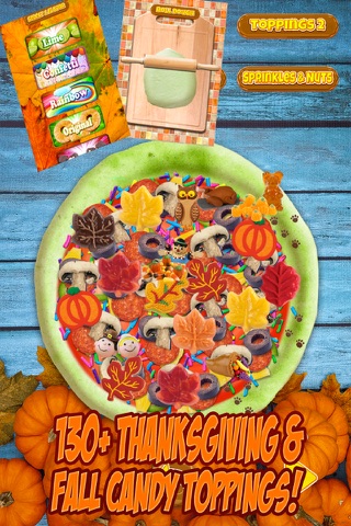 Thanksgiving Candy Pizza Maker Baker Cooking Food screenshot 2