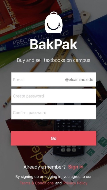 BakPak - textbooks on campus