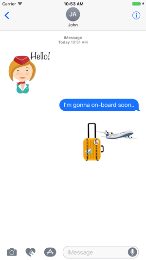 Flight Attendant Emoji-Welcome On-board!(圖2)-速報App