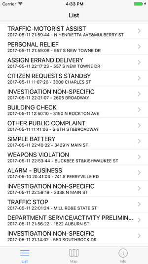 Rockford Crime Calls - 72 Hour Dispatch Call Log(圖1)-速報App