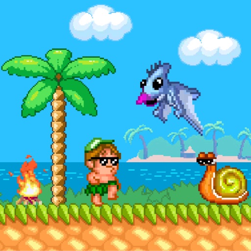 Island Adventure 2D Monument Retro Arcade Valley Icon