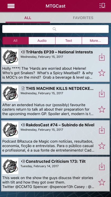 MTGCast - MTG Network App