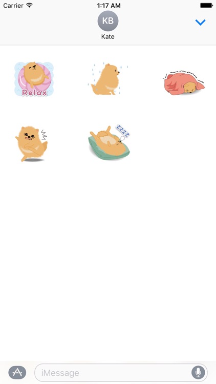 Pomeranian Dog - Pommoji  Moji & Sticker