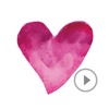 Animated Watercolor Love Stickers