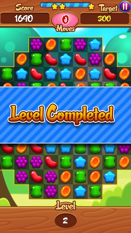 Sweet Jelly Garden Crush - Match 3 Games screenshot-3