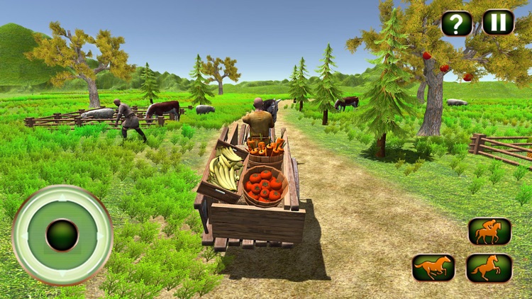 Horse Simulator Village Cargo Transport 2017 screenshot-3