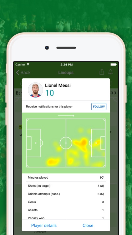 Live Scores football with official OPTA stats